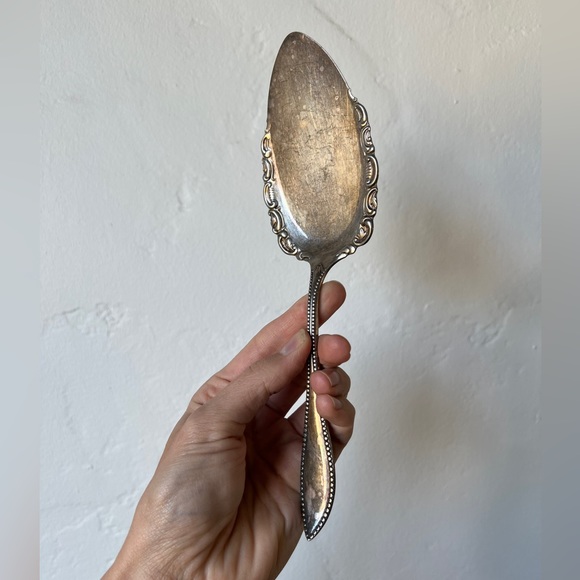 Vintage silver plated pie cake server utensil - Picture 3 of 5